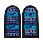 Shark Knitted Pattern Print Skillet Handle Cover