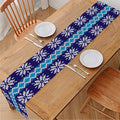 Shark Knitted Pattern Print Table Runner