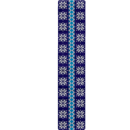 Shark Knitted Pattern Print Table Runner