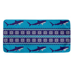 Shark Knitted Pattern Print Towel