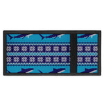 Shark Knitted Pattern Print Trifold Wallet