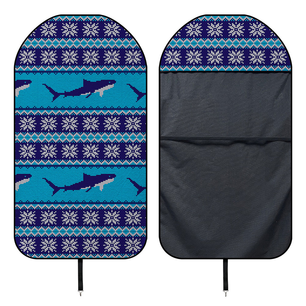 Shark Knitted Pattern Print Waterproof Car Seat Cover
