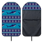 Shark Knitted Pattern Print Waterproof Car Seat Cover