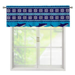 Shark Knitted Pattern Print Window Valance