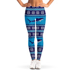 Shark Knitted Pattern Print Women's Leggings