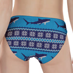 Shark Knitted Pattern Print Women's Panties