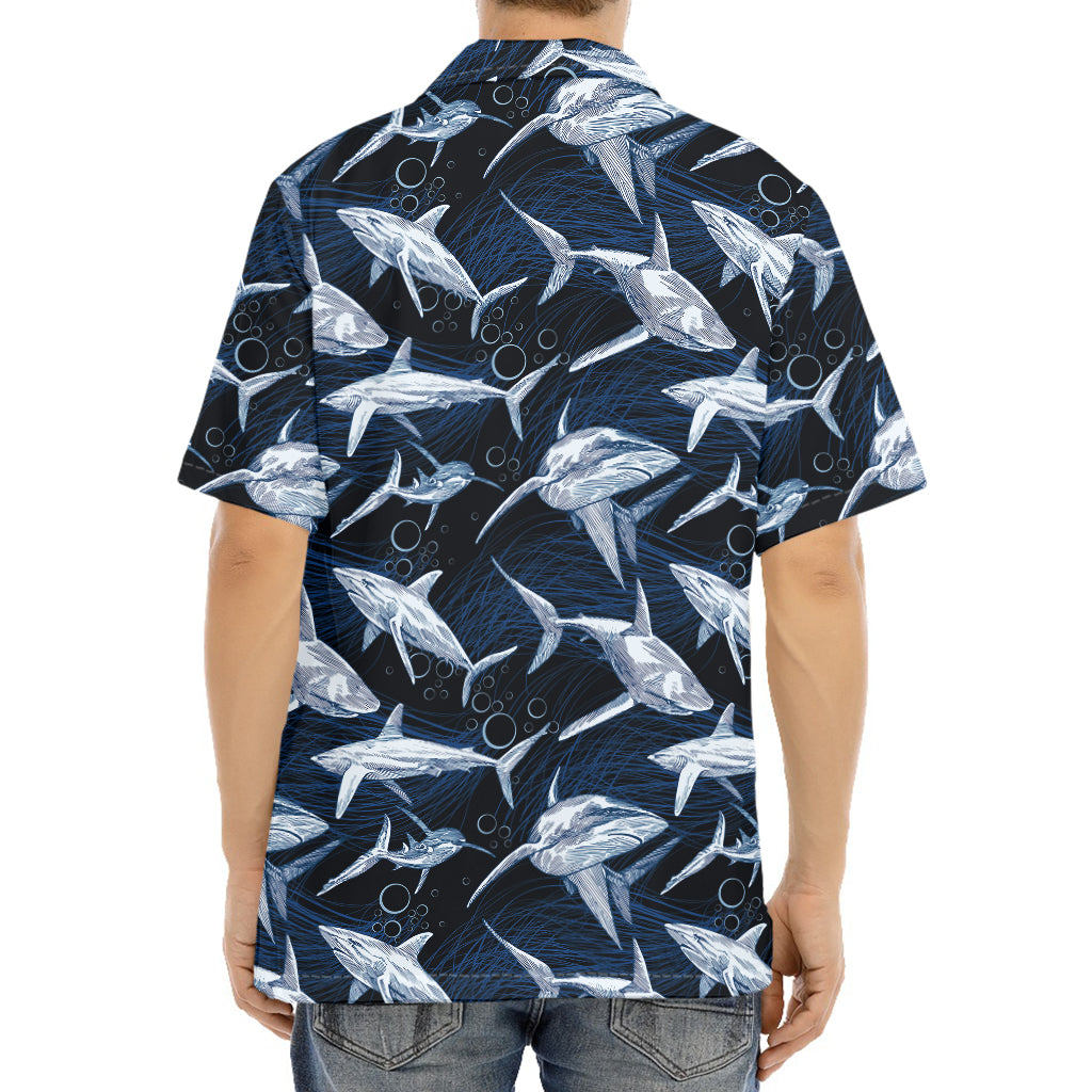 Shark Underwear Pattern Print Aloha Shirt