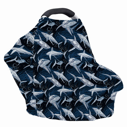 Shark Underwear Pattern Print Baby Seat Cover