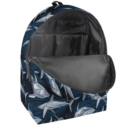 Shark Underwear Pattern Print Backpack
