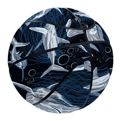 Shark Underwear Pattern Print Basketball