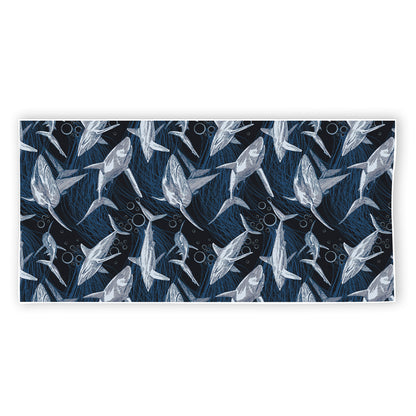 Shark Underwear Pattern Print Beach Towel