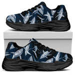 Shark Underwear Pattern Print Black Chunky Shoes