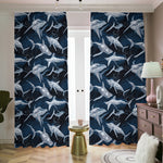 Shark Underwear Pattern Print Blackout Pencil Pleat Curtains