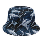 Shark Underwear Pattern Print Bucket Hat