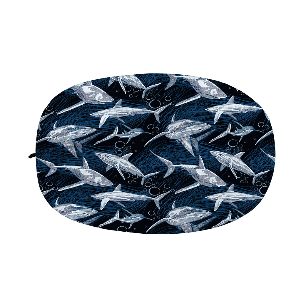 Shark Underwear Pattern Print Car Side Mirror Covers