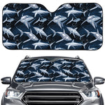 Shark Underwear Pattern Print Car Windshield Sun Shade