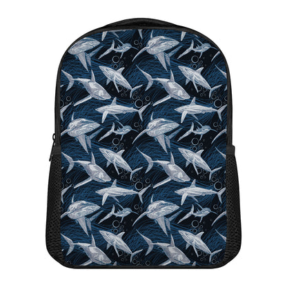 Shark Underwear Pattern Print Casual Backpack