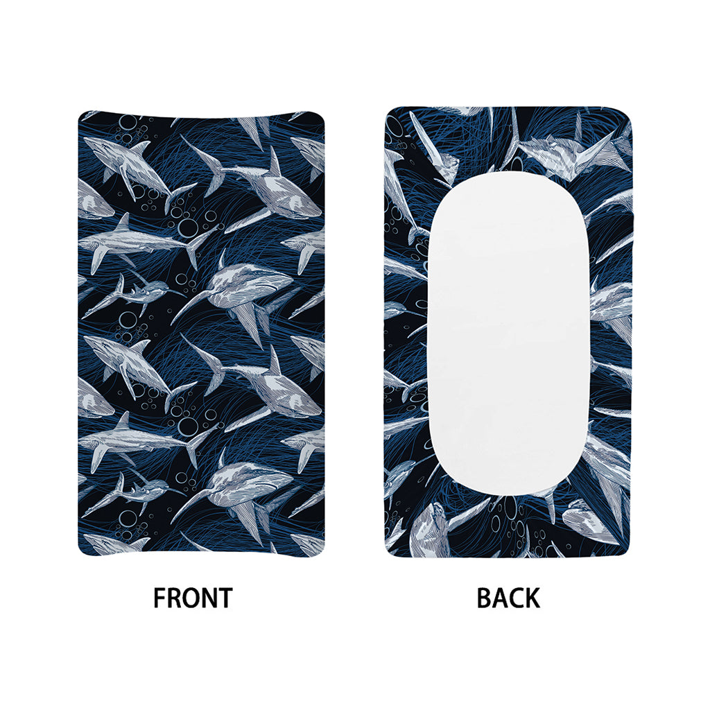 Shark Underwear Pattern Print Changing Pad Cover