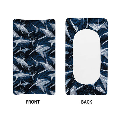 Shark Underwear Pattern Print Changing Pad Cover