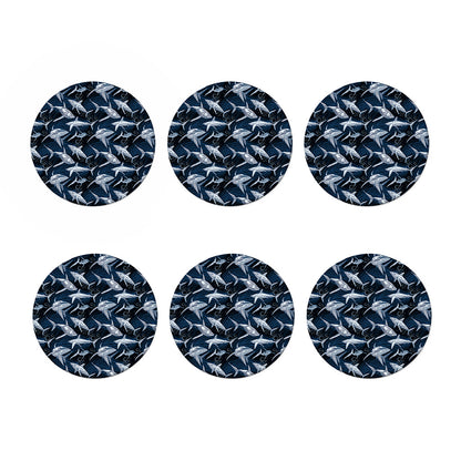 Shark Underwear Pattern Print Coaster Set