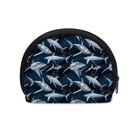 Shark Underwear Pattern Print Coin Purse
