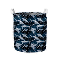 Shark Underwear Pattern Print Collapsible Laundry Basket