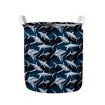 Shark Underwear Pattern Print Collapsible Laundry Basket