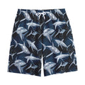Shark Underwear Pattern Print Cotton Shorts