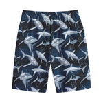 Shark Underwear Pattern Print Cotton Shorts