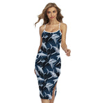 Shark Underwear Pattern Print Cross Back Cami Dress