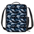 Shark Underwear Pattern Print Crossbody Lunch Bag