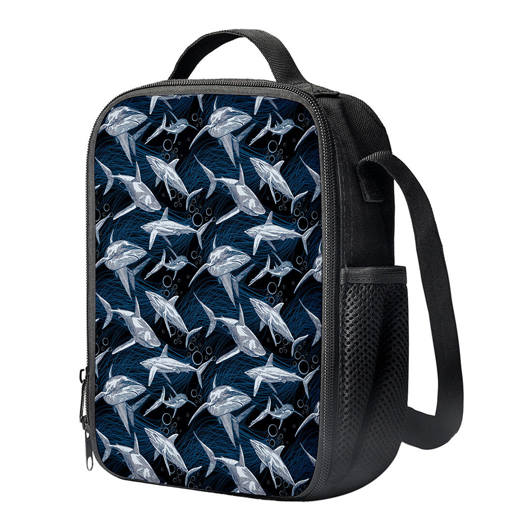 Shark Underwear Pattern Print Crossbody Lunch Bag