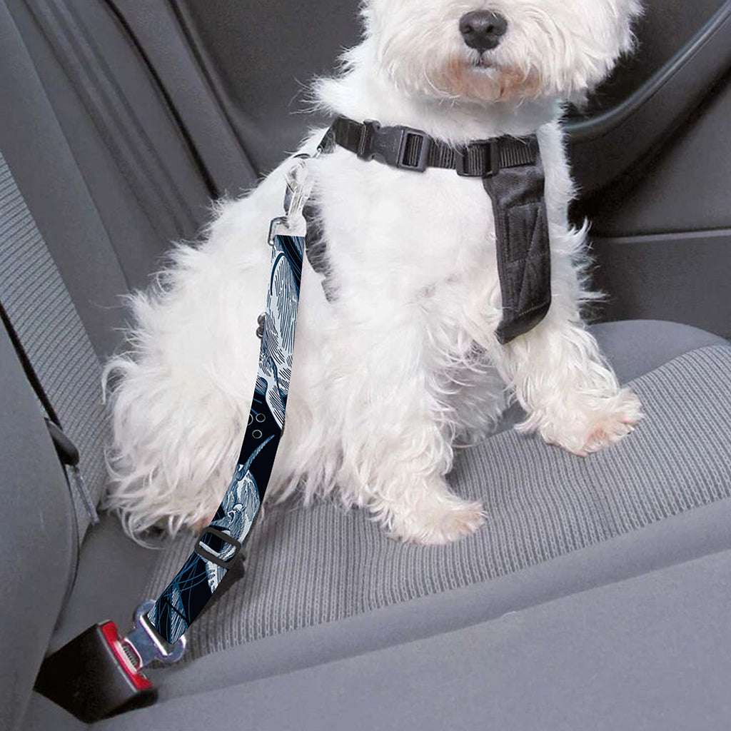 Shark Underwear Pattern Print Dog Seat Belt