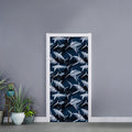 Shark Underwear Pattern Print Door Sticker