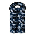 Shark Underwear Pattern Print Double Neoprene Wine Tote