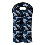 Shark Underwear Pattern Print Double Neoprene Wine Tote