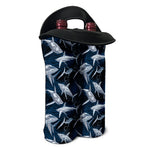 Shark Underwear Pattern Print Double Neoprene Wine Tote