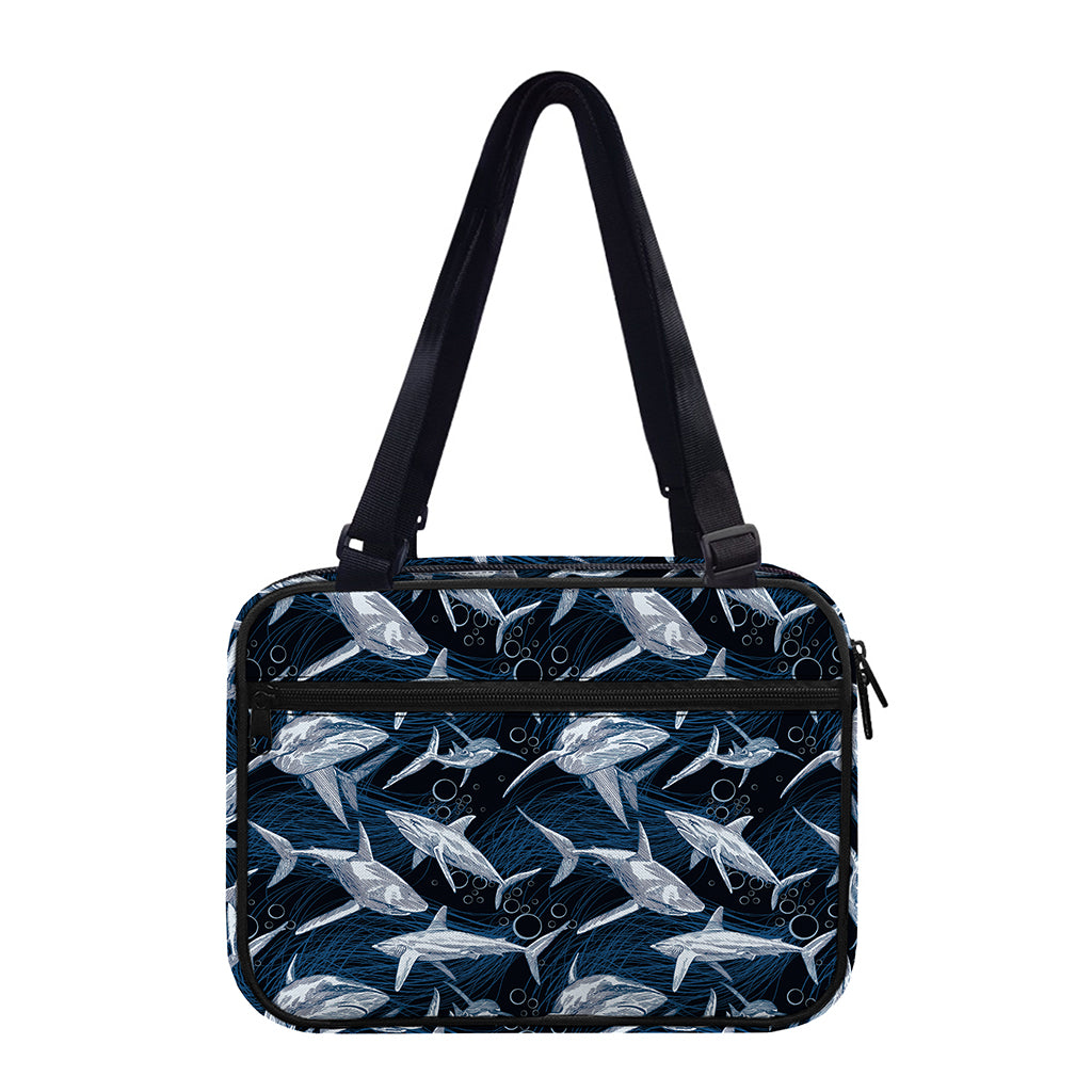 Shark Underwear Pattern Print Double Strap Bible Bag