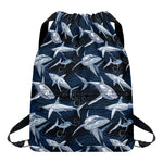 Shark Underwear Pattern Print Drawstring Backpack