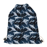 Shark Underwear Pattern Print Drawstring Bag