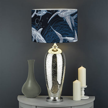 Shark Underwear Pattern Print Drum Lamp Shade