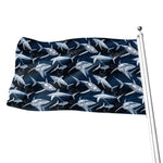 Shark Underwear Pattern Print Flag