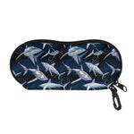 Shark Underwear Pattern Print Glasses Case