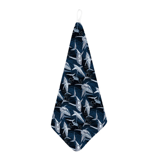 Shark Underwear Pattern Print Hand Towel