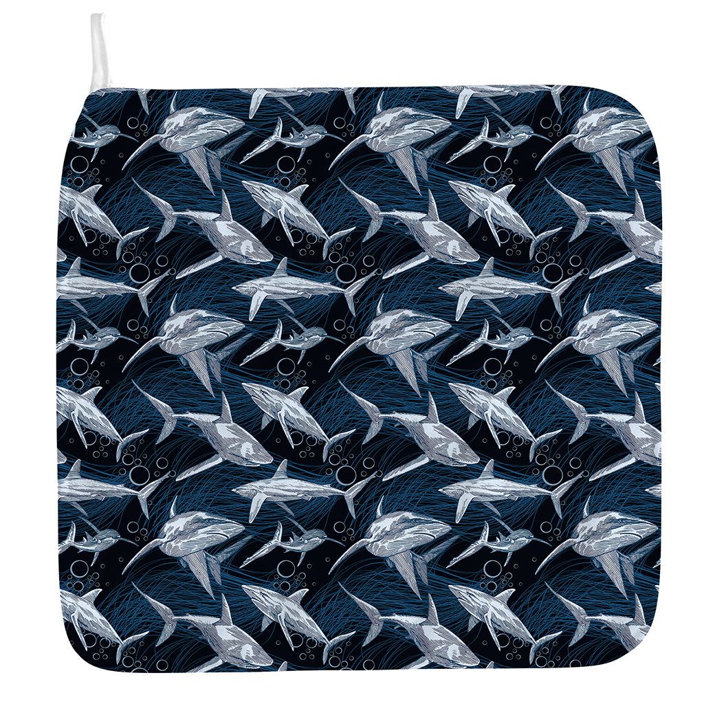 Shark Underwear Pattern Print Hand Towel
