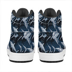 Shark Underwear Pattern Print High Top Leather Sneakers