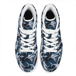 Shark Underwear Pattern Print High Top Leather Sneakers
