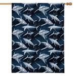Shark Underwear Pattern Print House Flag