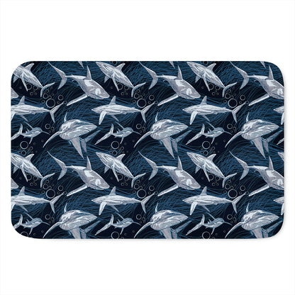 Shark Underwear Pattern Print Indoor Door Mat