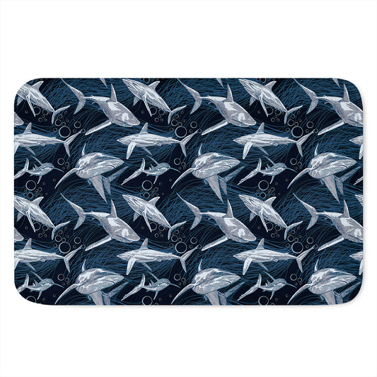 Shark Underwear Pattern Print Indoor Door Mat